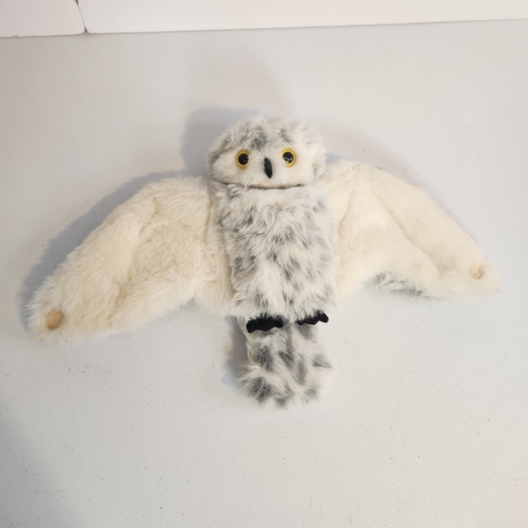 Folkmanis Puppets Snowy Owl Hand Puppet White Plush Stuffed Animal Toy - Picture 2 of 7